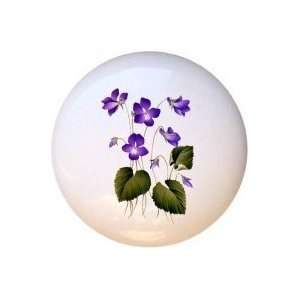  Forget Me Nots Flowers Floral Drawer Pull Knob