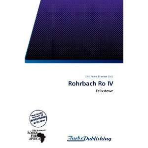  Rohrbach Ro IV (9786138632016) Erik Yama Étienne Books