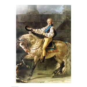 Equestrian Portrait of Stanislas Kostka Potocki Finest LAMINATED Print 