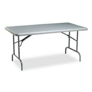   Series Resin Folding Table, 60w x 30d x 29h, Charcoal 