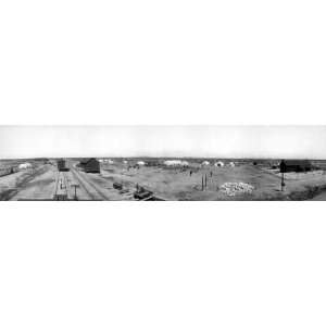  PANORAMA OF THE RAILROAD AT BEARDSLEY ARIZONA 1908 