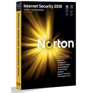  Norton Internet Security 2010 2 Years, 3 Pcs, License 