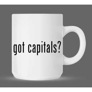  got capitals?   Funny Humor Ceramic 11oz Coffee Mug Cup 
