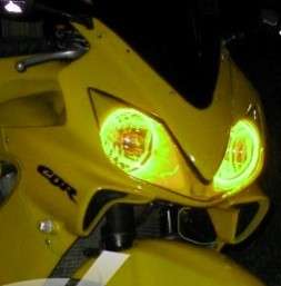 Honda CBR CBR600F4i Yellow Headlight HALO Demon Eyes F4  