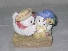 1995 Enesco 167746 Marys Henhouse Rooster Hen Figurine