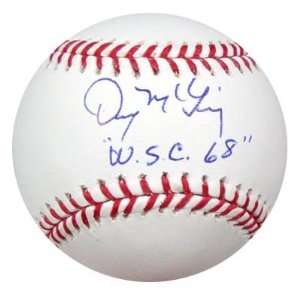  Denny McLain Signed Baseball   WSC 68 PSA DNA #K33709 
