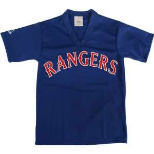  Texas Rangers Youth V Neck Blank Jersey by Majestic 