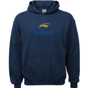 Clarion Golden Eagles Navy Youth Logo Hooded Sweatshirt  