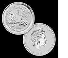 2011 YEAR OF THE RABBIT AUSTRALLIA 2 OZ 999 2 DOLLARS SILVER ROUND 