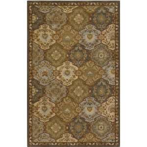  Caesar Collection Floral Hand Tufted Wool Area Rug 5.00 x 
