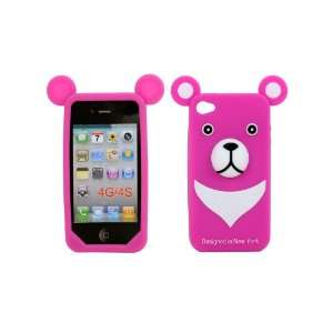  LCE(TM)3D Bear Silicone Cover Soft Case Skin for Apple 