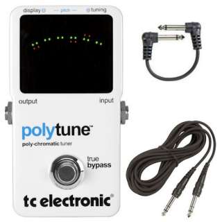 TC Electronic PolyTune Poly Chromatic Tuner Bundle 815584017692  
