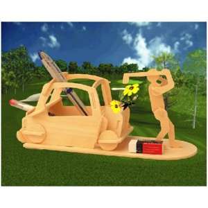    Golf Pen Holder 3D Woodcraft Construction Kit Toys & Games