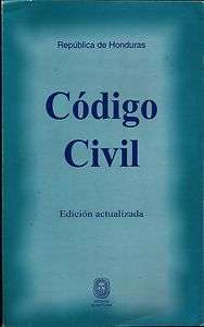 Código civil de la República de Honduras  