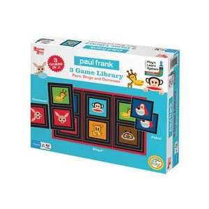  Paul Frank Monkey Library 3 Games in One Pairs, Bingo and 