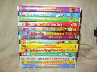 14 DVD lot kids~girls~Disney~Nick Jr~See titles and photos in listing 