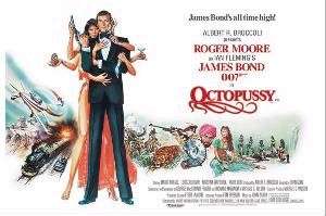 MOVIE POSTER ~ JAMES BOND 007 OCTOPUSSY QUAD Moore  