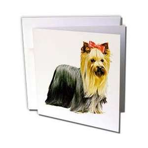  Dogs Yorkshire Terrier   Yorkshire Terrier   Greeting 
