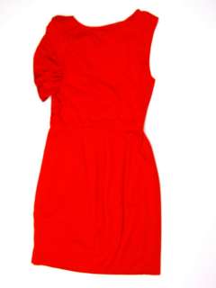 Trina Turk womens orange red drape neck jersey dress12 $228 New  