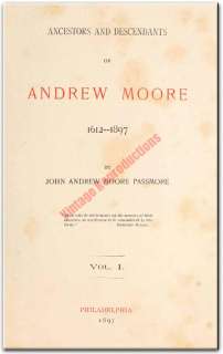 MOORE Family Name {1612 1897} Tree History Genealogy Biography ~ Book 