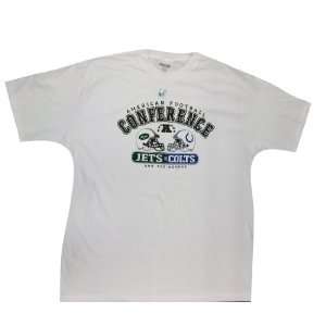   Colts AFC Conference Champs Dueling Helmet Super Bout White T shirt