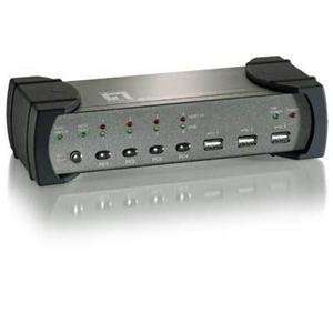  4 PORT PS2/USB KVM Switch Hub Electronics