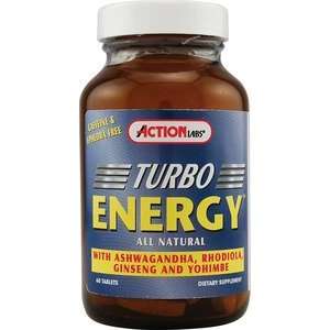  Action Labs Turbo Energy 60 Tablets Health & Personal 
