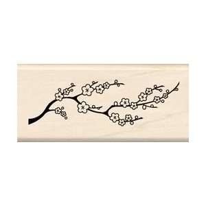  Wood Mounted Rubber Stamp   Asian Delicate Branch Arts 