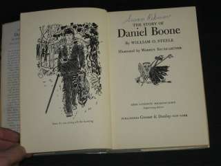 Steele DANIEL BOONE Signature Books 1953 HC/DJ Illustd  