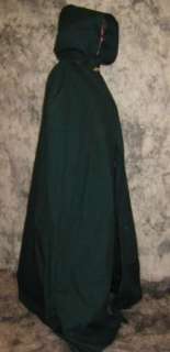 Cape Cloak Renaissance Medieval Costume Green Adult 330  