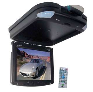NEW PYLE PLRD103F 10 TFT LCD ROOF MOUNT FLIP DOWN CAR MONITOR W/ DVD 