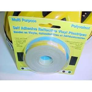    1/8 by 37.5 Yellow reflective pin stripping tape Automotive