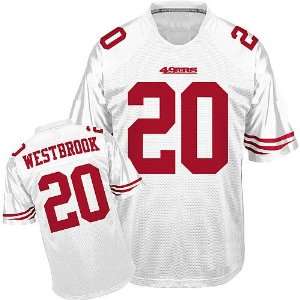  NFL Jerseys San Francisco 49ers #20 Brian Westbrook White 