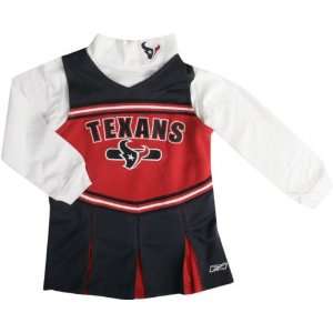  Houston Texans Toddler Long Sleeve Cheerleader Jumper 