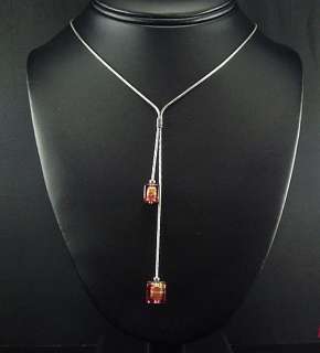 AUTHENTIC ITALIAN STERLING MURANO GLASS SEXY DANGLE EARRINGS LARIAT 