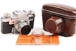 Contax IIIa Camera Zeiss Coated Option Sonnar 50mm 1.5 Lens / Nice Kit 