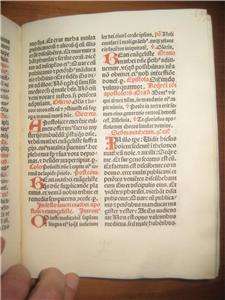 INCUNABULA Missale Romanum First book printed by Stuchs in Nuremberg 