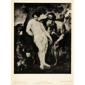 1939 Photogravure Anthony Van Dyck Martyrdom Saint 