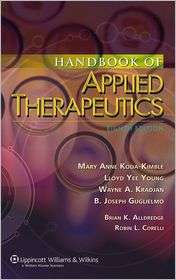 The Handbook of Applied Therapeutics Diagnosis and Therapy 