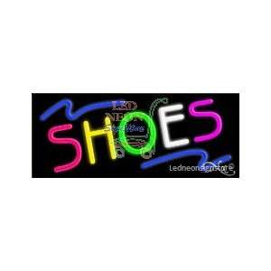 Shoes Neon Sign 13 inch tall x 32 inch wide x 3.5 inch Deep inch deep 
