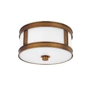 Hudson Valley Lighting 5510 AGB Patterson 1 Light Flush Mount in Aged 
