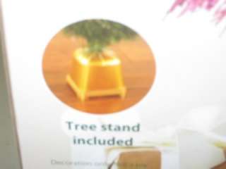 NEW 32 Fiber Optic Tree 100 Tips Gold Tree Stand  