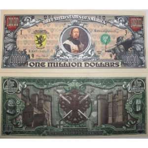  Set of 10 Bills Medieval Million Dollar BILL Toys & Games