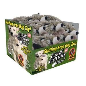    Crazy Critters Stuffing Free Dog Toy  Raccoon Toys & Games