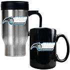 Orlando Magic Stainless Steel Travel Mug & Black Ceramic Coffee Mug 