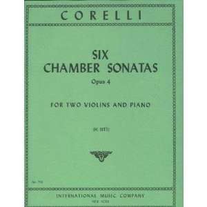  Corelli Arcangelo 6 Chamber Sonatas, Op. 4 for Two Violins 