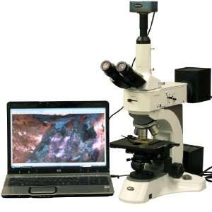  AmScope 50X 2000X Darkfield and Polarizing Metallurgical Microscope 