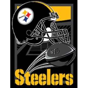  Pittsburgh Steelers Game Time Woven Jacquard Throw Sports 