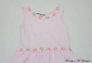 Boutique Bebemonde Pink Tiered Dress 18 m EUC  