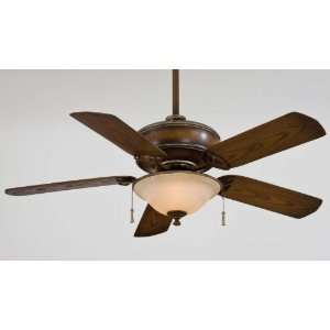  52 Inch Mossoro Walnut Bolo Lighted (Wet) Ceiling Fan 